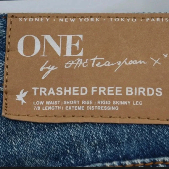 Trashed Freebirds in Cobain by One Teaspoon 26 W - Picture 7 of 13